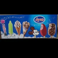 گوشی وبرچسب یخچال بستنی دومینو