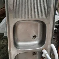 سینک دوقلو و شیر اهرمی