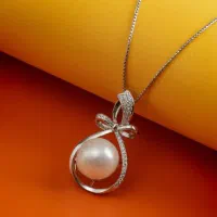 گردن آویز مروارید اصل