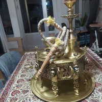 سماور،قلیان،منقل،خالص برنجی