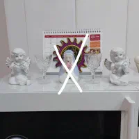 مجسمه چینی برنجی کریستال تابلو