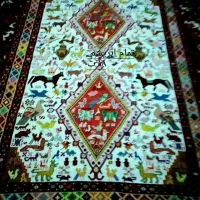 ورنی تمام ابریشم|گلیم، جاجیم، گبه|تبریز, |دیوار