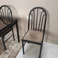 میز نهارخوری ۴ نفره فلزی|میز و صندلی غذاخوری|بجنورد, |دیوار