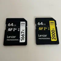 کارت حافظه دوربین v90 لکسار ۶۴ گیگابایت UHS-II