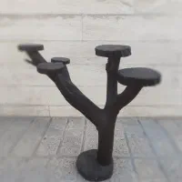 استند چوبی گل‌های آپارتمانی طرح درختی