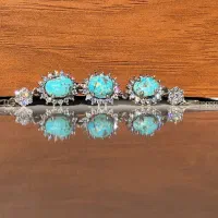 دستبند نقره فیروزه|جواهرات|ابهر, |دیوار