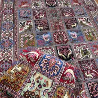 یک جفت قالی ۷ متری ساروق ریز بافت رنگ گیاهی|فرش|تهران, بازار|دیوار