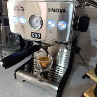 دستگاه قهوه ساز اسپرسو نوا ۱۲۸ و آسیاب قهوه