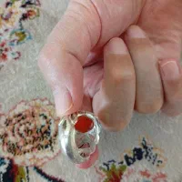 انگشتر عقیق یمنی اصل پرتقال|جواهرات|سمنان, |دیوار