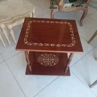 میز کنار مبلی تمام چوب