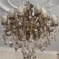 لوستر 19 شعله برنج