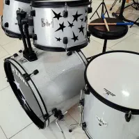 فروش درامز جینبائو هفت تکه سفید صدفی عالی|درام و پرکاشن|صفادشت, |دیوار