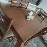 میز ناهارخوری شش نفره تمام چوب کاملا نو و سالم|میز و صندلی غذاخوری|فسا, |دیوار