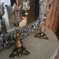 آینه و کنسول و شمعدان تک|بوفه، ویترین، کنسول|گلبهار, شهر جدید گلبهار|دیوار