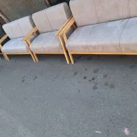 مبل مینی‌مال دسته چوبی کم جا|مبلمان خانگی و میز عسلی|تهران, خلازیر|دیوار