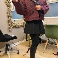 کت زیبای بهاری وبلوز بافت ظریف مناسب بهار