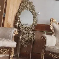 آینه شمعدان برنزی