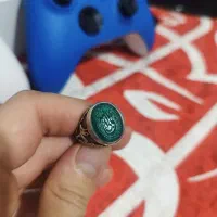 انگشتر عقیق سبز|زیورآلات و اکسسوری|رشت, استقامت ۱|دیوار