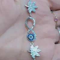 دستبند بی نهایت  نقره نو نو 4 گرم