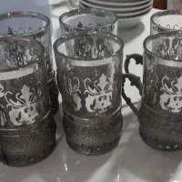 ست استکان و قندان