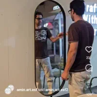 اینه فریم فلزی