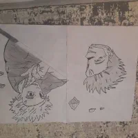 نقاشی فایت گوجو و سوکونا