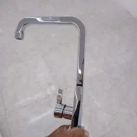 شیر آشپزخانه کسری مدل فیروزه رنگ کروم