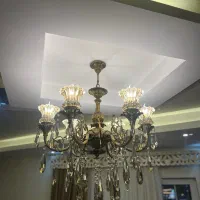 لوستر نئوکلاسیک طرح آنتیک در حد نو|لوستر و چراغ آویز|رشت, نیکمرام|دیوار