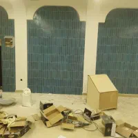 میکروسمنت بازسازی کناف لاین نوری کاشی کاری رنگ کار