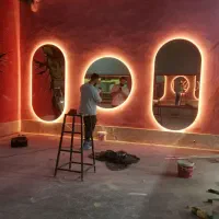 اینه دفرمه واینه قدی|آینه|مشهد, خواجه ربیع|دیوار