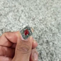 انگشتر زنانه عقیق یمنی.قیمت نقره مستعمل