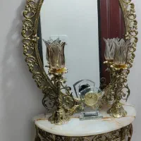آینه شمعدان برنز