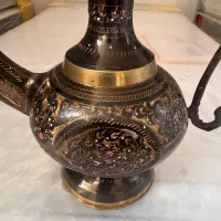 گلاب پاش تمام برنج تمام قلم عتیقه قدیمی|کلکسیون اشیاء عتیقه|یزد, |دیوار