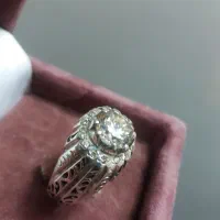 انگشتر مزونایت با مخراج ۱۶ عدد برلیان اصل