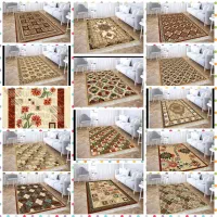 انواع گلیم فرش کاشان با رنگبندی دودی طوسی بادامی