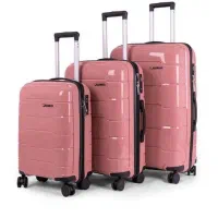 چمدان سه تیکه جنس نشکن خارجی تضمینی درجه یک|کیف، کفش، کمربند|خارک, |دیوار