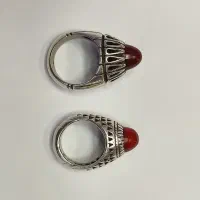 دو عدد عکس انگشتر جهت فروش با سنگ عقیق