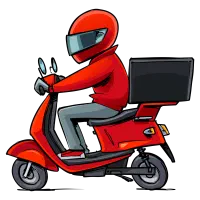 پیک موتوری فست فود