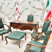 مبلمان سبز یشمی اداری صندلی چرخدار مدیریت میز|مبلمان اداری|تهران, آبشار|دیوار