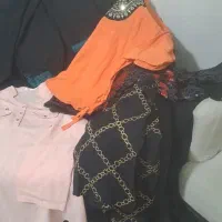 تعداد زیادی شومیز روسری شال شلوار