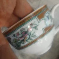 سرویس کشمیر انگلیسی و دیس قلم ابی|کلکسیون اشیاء عتیقه|مشهد, آزادشهر|دیوار