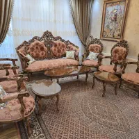 مبل سلطنتی ۸ نفره چوب گردو|مبلمان خانگی و میز عسلی|مرند, |دیوار