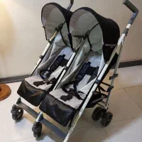 کالسکه دوقلو بیکول کالاسکه دوقلویی دسته عصایی