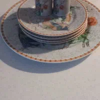 بشقاب گلدار
