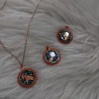 گردنبند و دستبند مسی