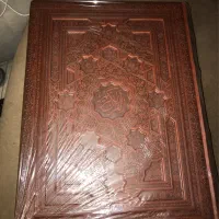 کتاب قرآن نفیس و معطر چرمی بصیر همراه با جعبه