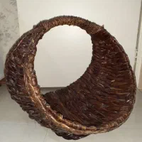 سبد حصیری بزرگ