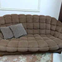 مبل تدی صدفی هفت نفره|مبلمان خانگی و میز عسلی|ری, اقدسیه|دیوار