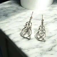 گوشواره نقره اصلی عیار ۹۲۵ بدون نگین|بدلیجات|کرمانشاه, |دیوار