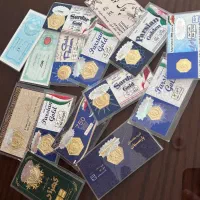 گردنبندگوشواره جواهری طلاسفیدوسکه پارسیان